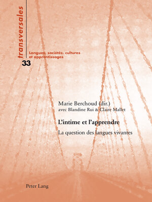cover image of L'intime et l'apprendre